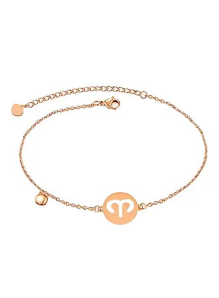 Rose Gold Plated Constellation Pendant Anklet 