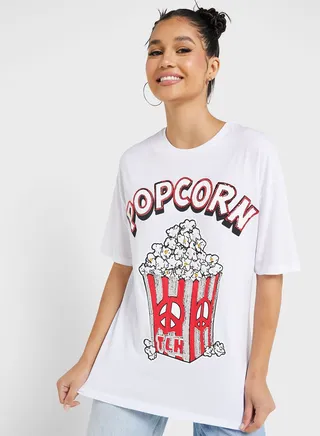 Embellished Graphic Detail T-Shirt