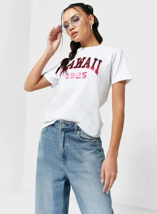 Regular Tshirt With Roll Up Sleeve ( Tacked