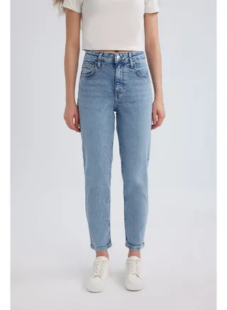 Woman Comfort Mom Denim Trousers 