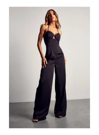 Wide Leg Cut Out Jumpsuit 