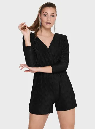 V-Neck Playsuit 