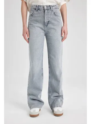 Woman 90'S Wide Leg Denim Trousers 