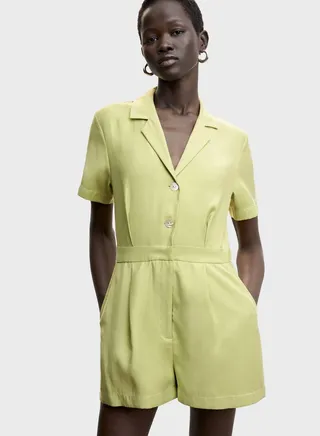 Button Detail Playsuit 