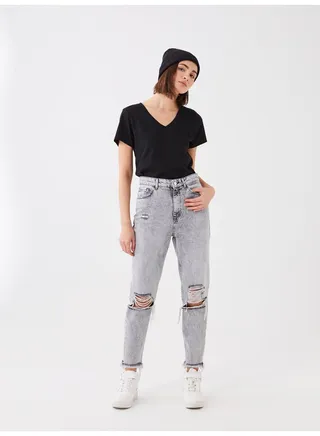 High Waist Mom Fit Women Jeans 