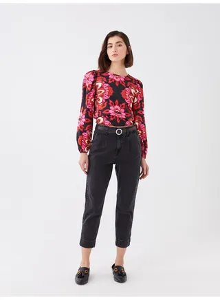 High Waist Mom Fit Women Jeans 
