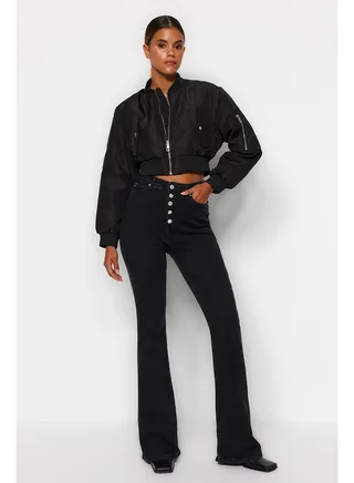 Jeans - Black - Bootcut 