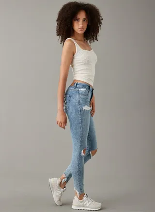 AE Ne(x)t Level Ripped Curvy Jegging 
