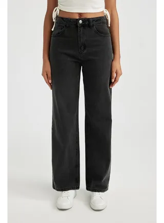 Woman 90'S Wide Leg Denim Trousers 
