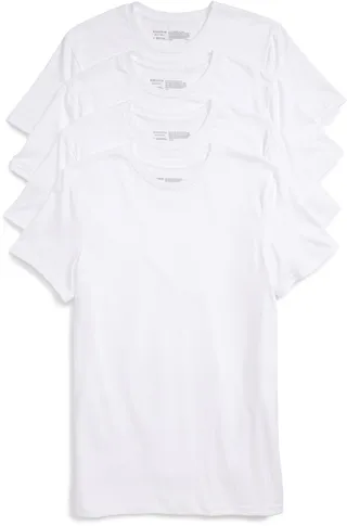 4-Pack Trim Fit Supima® Cotton Crewneck T-Shirt