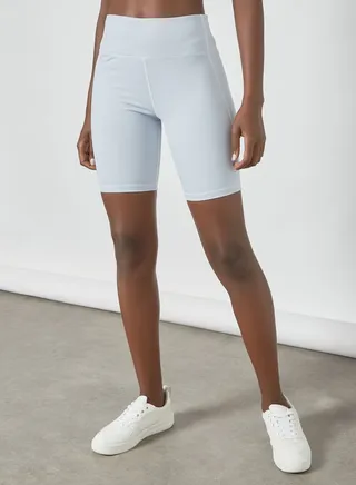 Elasticated Sports Shorts Light Pastel Blue 