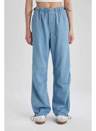 Woman Parachute Denim Trousers 