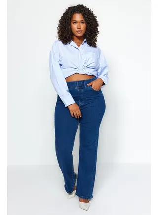 Slim Plus Size Jeans 