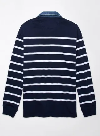 AE Long-Sleeve Rugby Polo 