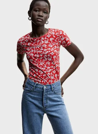 Printed Crew Neck T-Shirt