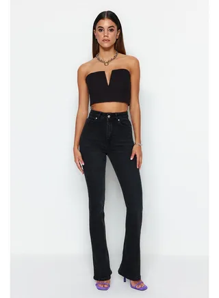 Jeans - Black - Wide leg 