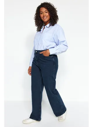 Midnight Blue Wide Cut Jeans TBBAW24CJ00049 