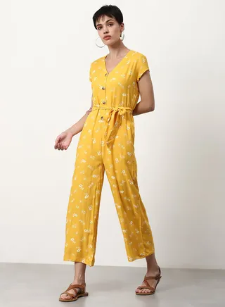Printed Regular Fit Jumpsuit Multicolour 
