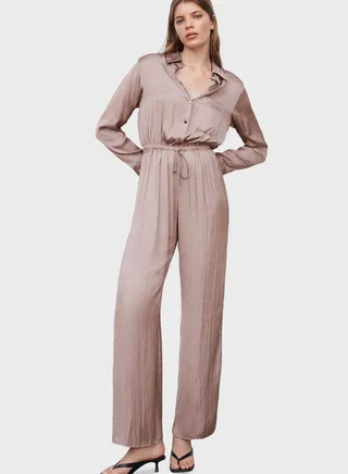 Pocket Button Detail Jumpsuit 