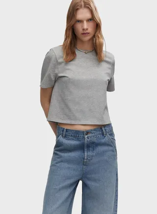 Round Neck Crop T-Shirt 