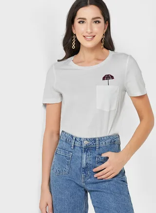 Graphic Round Neck T-Shirt 