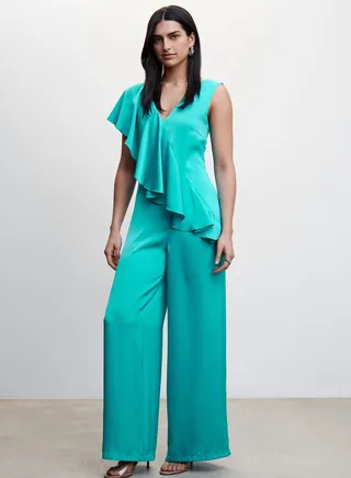 Ruffle Detail Jumpsuit 