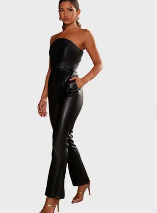 Bandeau Wide Leg Jumpsuit 