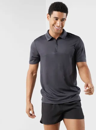 Running Zipper Polo