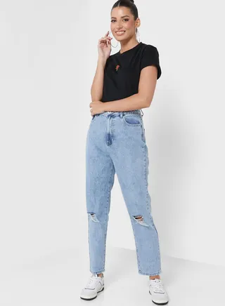 Ripped Mom Jeans