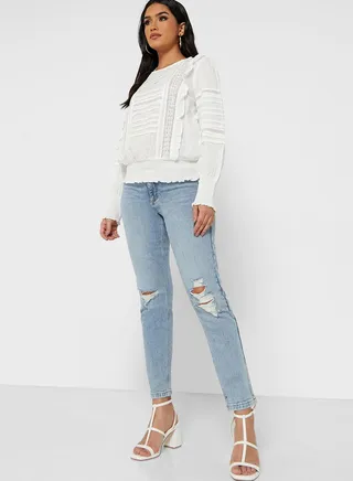 Ripped Mom Jeans