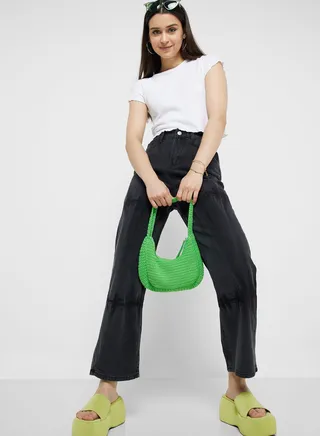 High-Waisted Wide Legged Jeans