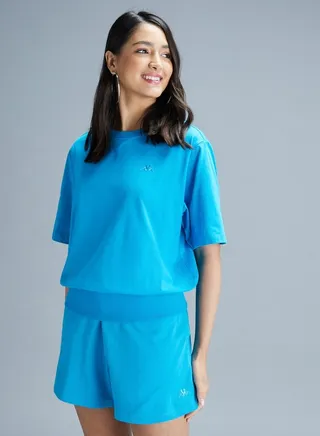 Kappa Logo Detail T-shirt with Round Neck and Short Sleeves 