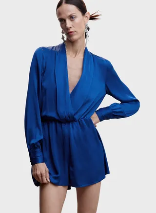 Surplice Neck Jumpsuit 