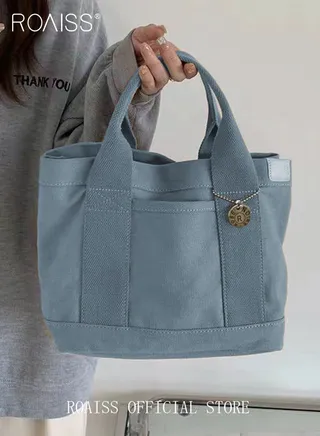 Women's Canvas Bag Tote Bag Lunch Bag Retro Casual Multi-inner Bag 