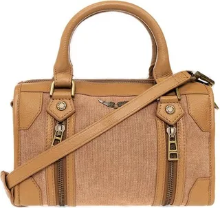 Zadig & Voltaire Logo Plaque Zipped Tote Bag
