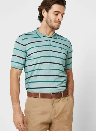 Striped Polo Shirt 