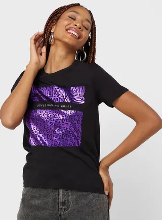 Graphic Crew Neck T-Shirt