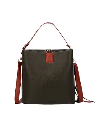 Plain Style Versatile Lightweight Bag Black 