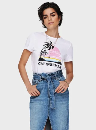 Crew Neck Graphic T-Shirt 