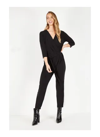 Black Jersey Jumpsuit 