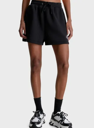 High Waist Logo Shorts 