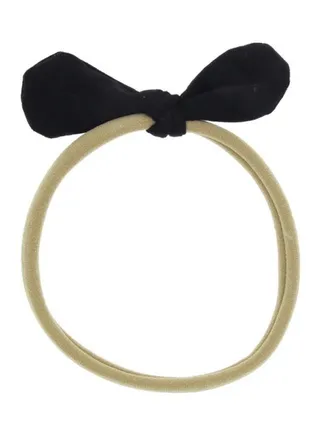 Bow Headband Black/Beige 