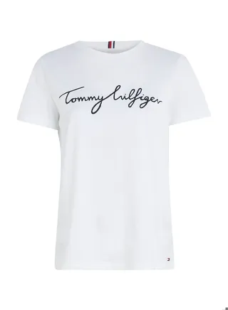 Women's Heritage Crew Neck Logo T-Shirt, White 