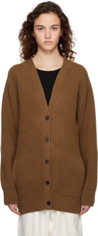 The Row Brown Novara Cardigan