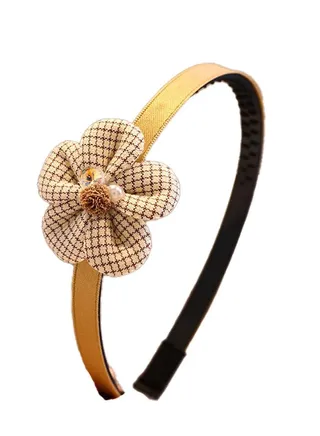 Kids  Headband Little Girl Headwear Cute Flower Bow Princess Anti Slip Fabric 