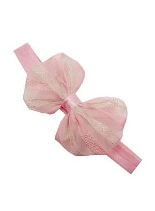 Cute Knotted Bow Headband Pink 