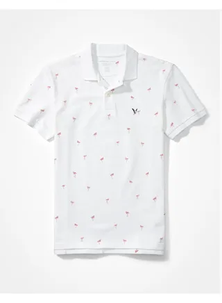 AE Printed Flex Pique Polo Shirt 