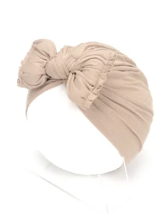Baby Bow Hat Beige 