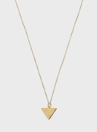 Cleopatra Pyramid Eye Pendant Necklace