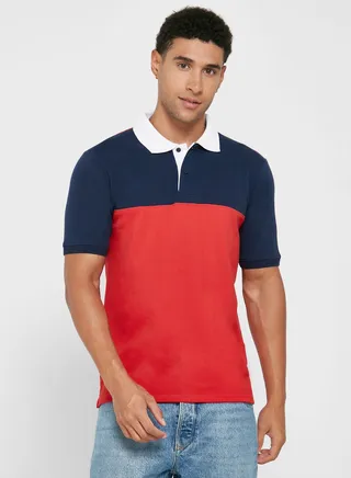 Colourblock Polo Shirt 